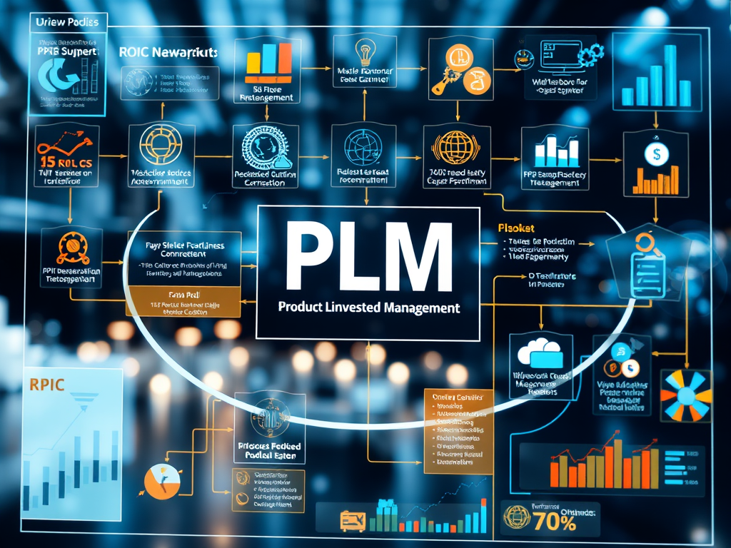 Why PLM? Visual representation of Product Lifecycle Management for ROIC.