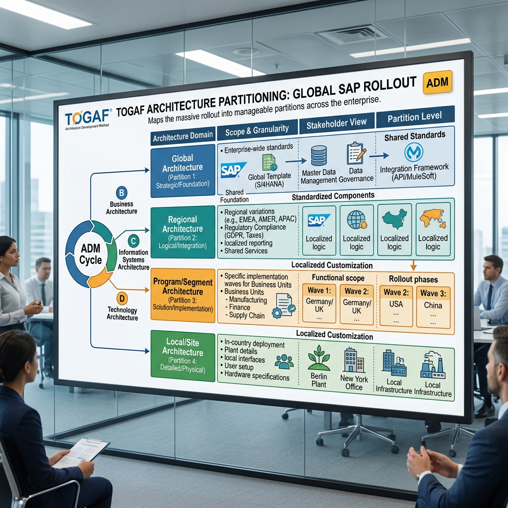 What Is Architecture Partitioning in TOGAF? ADM Phase, Review Triggers, and a Practical SAP Example